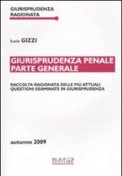 Giurisprudenza penale. Parte generale