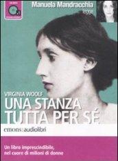 Una stanza tutta per sé letto da Manuela Mandracchia. Audiolibro. CD Audio formato MP3