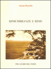 Rimembranze e rime