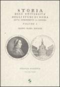 Storia dell'Università degli studi di Roma detta comunemente La Sapienza. Vol. 1