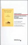 Scritti di bibliografia, editoria e altre futilità