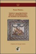 Testo e macrotesto nelle «Dionisiache» di Nonno di Panopoli