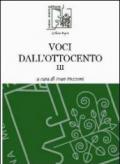 Voci dall'Ottocento. 3.