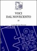 Voci dal Novecento. 4.