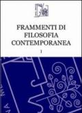 Frammenti di filosofia contemporanea: 1