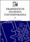 Frammenti di filosofia contemporanea vol.2