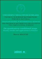 On quasiconvex conditional maps. Duality results and applications to finance