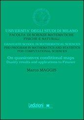 On quasiconvex conditional maps. Duality results and applications to finance