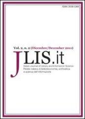 JLIS.it. Italian journal of library and information science-Rivista italiana di biblioteconomia, archivistica e scienza dell'informazione (2011). 2.