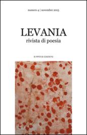 Levania. Rivista di poesia: 4