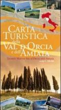 Carta turistica della Val d'Orcia e dell'Amiata 1:120.000