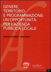 Genere, territorio e programmazione. Un'opportunità per l'azienda pubblica locale