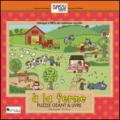 A la ferme. Puzzle géant & livre. Ediz. illustrata