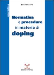 Normativa e procedure in materia di doping