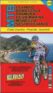 MTB-2 Levanto. Carte dei sentieri di Liguria per mountain bike MTB VTT