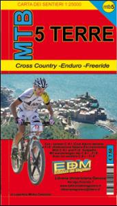 MTB 5 Terre. Carte dei sentieri di liguria per mountain bike MTB VTT