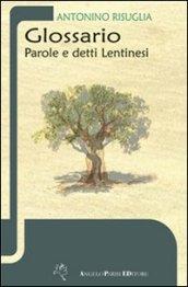 Glossario, parole e detti lentinesi