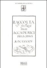 Raccolta d'imprese degli accademici della Crusca 1684. Biblioteca dell'accademia della Crusca ms 125 (rist. anast.). Ediz. illustrata