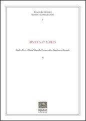 Multa & Varia. Studi offerti a M. M. Ferracioli e G. Giraudo
