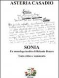 «Sonia» un monologo inedito di Roberto Bracco. Testi critico e commento