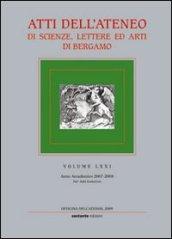 Atti dell'Ateneo di scienze, lettere ed arti di Bergamo. 71.