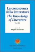 La conoscenza della letteratura-The knowledge of literature. 9.