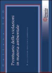 Prontuario delle violazioni in materia ambientale