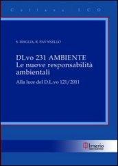 D.L.vo 231 Ambiente. Le nuove responsabilità ambientali