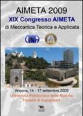 Aimeta 2009. Atti del 19º Congresso dell'Associazione italiana di meccanica teorica e applicata. Ediz. multilingue