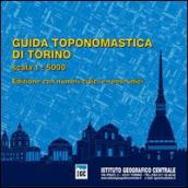 Guida toponomastica di Torino con numeri civici e sensi unici 1:5.000