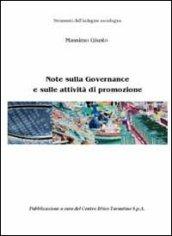 Note sulla governance e sulle attività di promozione. Strumenti dell'indagine sociologica