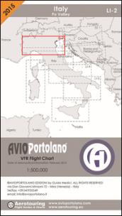 Avioportolano. VFR flight chart LI 2 Italy Po valley. Ediz. bilingue