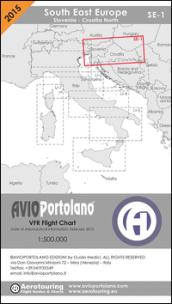 Avioportolano. VFR flight chart SE 1. South East Europe. Slovenia, Croatia north. Ediz. italiana e inglese