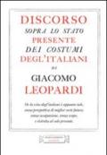 Discorso sopra lo stato presente dei costumi degl'italiani