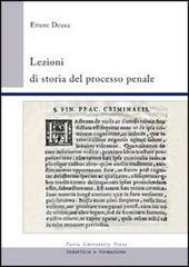 Lezioni di storia del processo penale