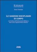Le sanzioni disciplinari di corpo nel codice dell'ordinamento militare e testo unico regolamentare attuativo