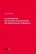 La permanenza del concetto di proporzione dal Rinascimento al moderno