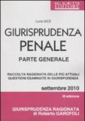 Giurisprudenza penale. Parte generale