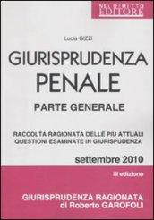 Giurisprudenza penale. Parte generale