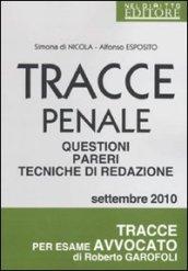 Tracce penale. Questioni, pareri, tecniche di redazione