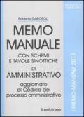 Memo manuale con schemi e tavole sinottiche di amministrativo