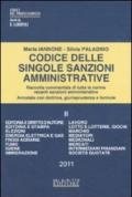 Codice delle singole sanzioni amministrative. 2.