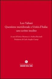 Questione meridionale e Unità d'Italia