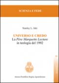 Universo e credo. La père Marquette lecture in teologia del 1992