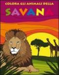 Colora gli animali della savana. Ediz. illustrata