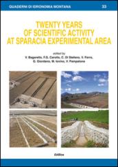 Twenty yeras of scientific activity at Sparacia experimental area