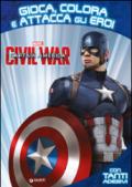 Captain America. Civil War. Gioca colora attacca eroi. Con adesivi. Ediz. illustrata
