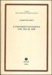 L'università di Padova dal 1814 al 1850