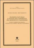 Filosofia naturale e scienze dell'esperienza fra medioevo e umanesimo. Studi su Marsilio da Padova, Leon Battista Alberti, Michele Savonarola