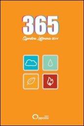 365. Agenda letteraria 2014. Ediz. arancio